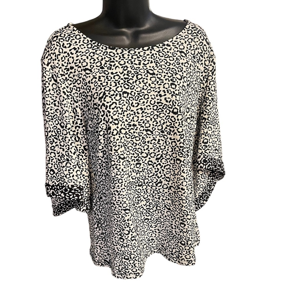 COCO BIANCO Animal, Print Bell, Sleeve, Top Size‎ M - Picture 3 of 13